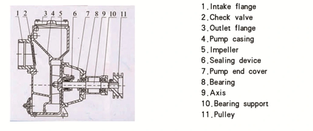 Ns Self-Priming 2 3 4 5 6 8 Inches Casting Impellers Water Pump