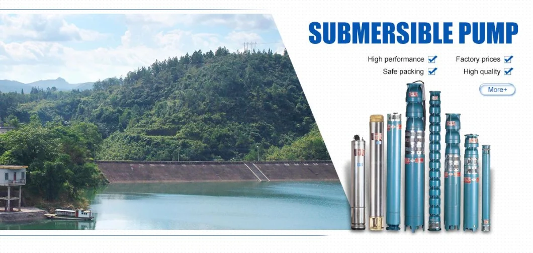 Submersible Electrical Deep Well Pump and Underground Water Source Carbon Steel Stainless Steel. Irrigation of Farmland, Water Supply and Drainage of Urban