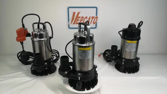 400 W Slurry Muddy Eflluent Dirty Water Descarga de Aço Inoxidável Elétrica Centrífuga Submersível Hidráulica Vortex Bomba de Água com Dispositivo de Agitação